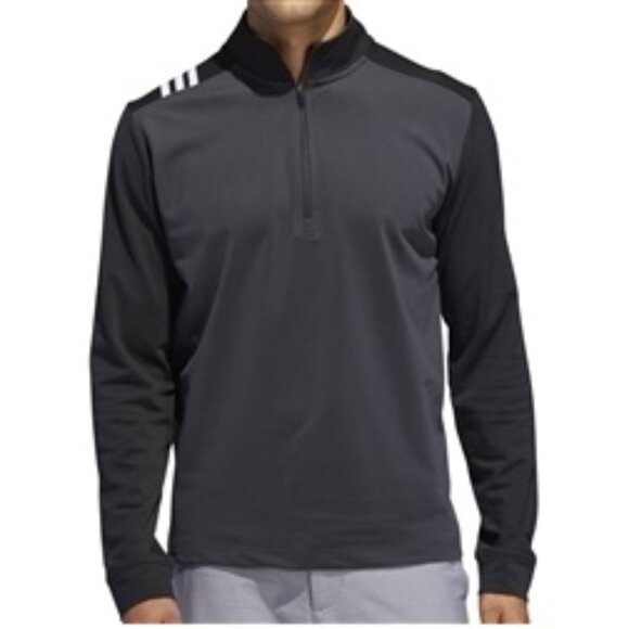 adidas Other - Adidas 3-Stripes Core 1/4 Zip Men's Sweatshirt - Carbon/Black Size XL (New)